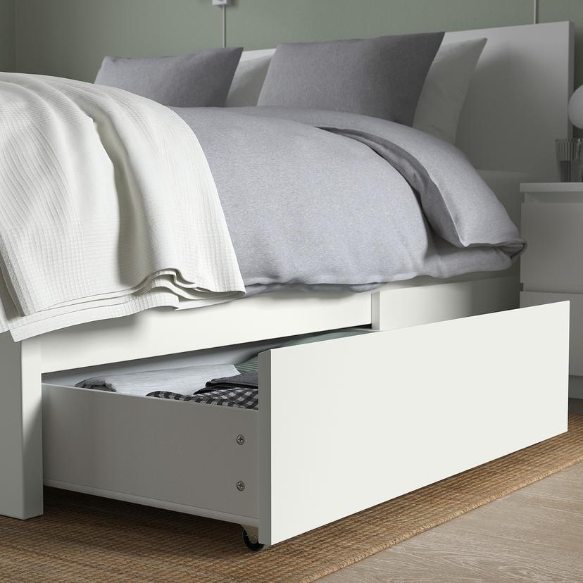 MALM — ящик д/высокого каркаса кровати, белый, 200 см