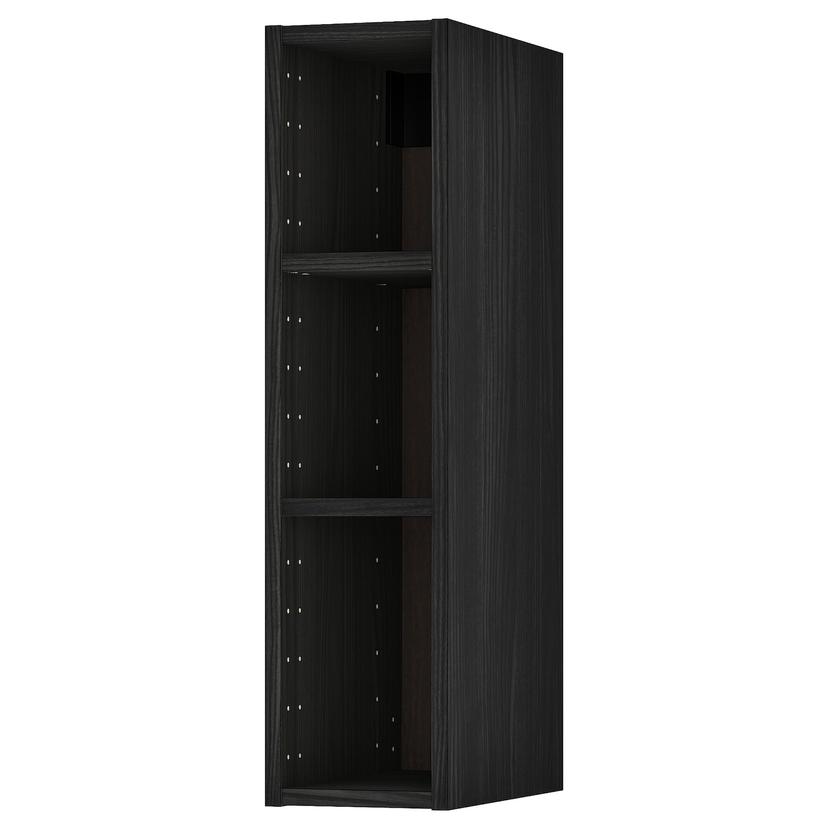 METOD — каркас навесного шкафа, под дерево черный, 20x37x80 см
