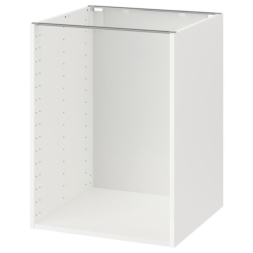 METOD — каркас напольного шкафа, белый, 60x60x80 см