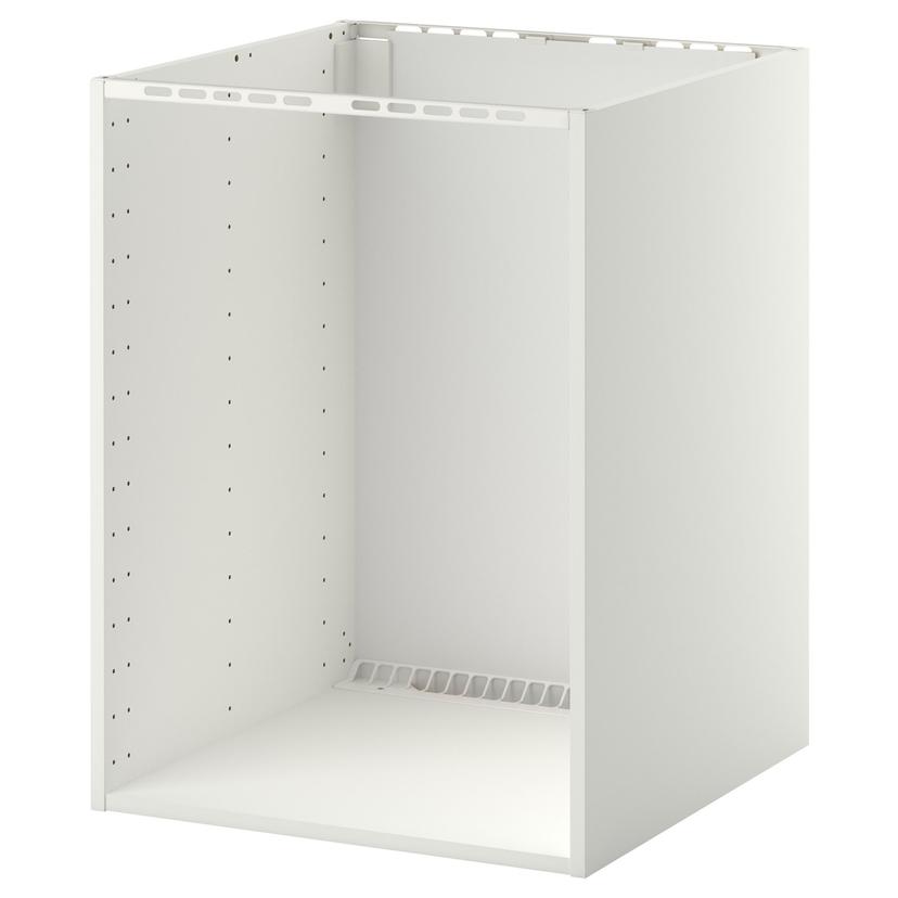METOD — напольный шкаф д/встр духовки/мойки, белый, 60x60x80 см