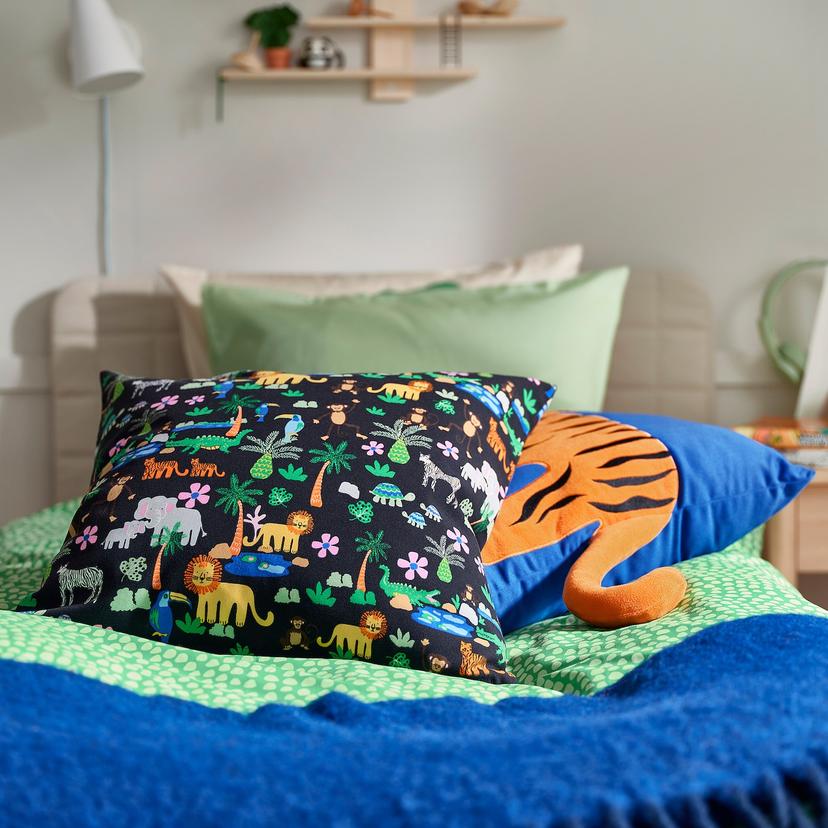 NATTHÄGER — Наволочка, разноцветная/в стиле джунглей