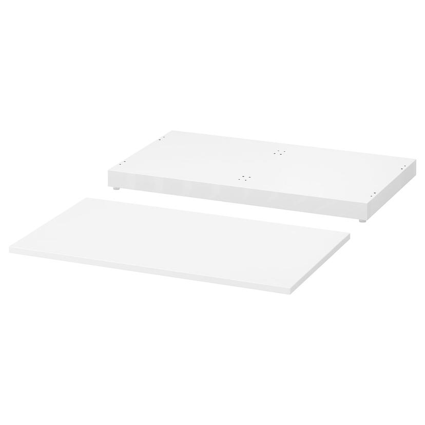 NORDLI — верхняя панель и цоколь, белый, 80x47 см