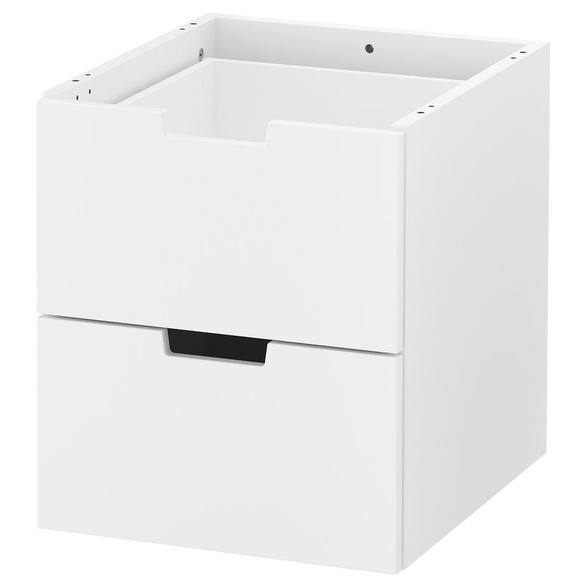 NORDLI — модульный комод с 2 ящиками, белый, 40x45 см