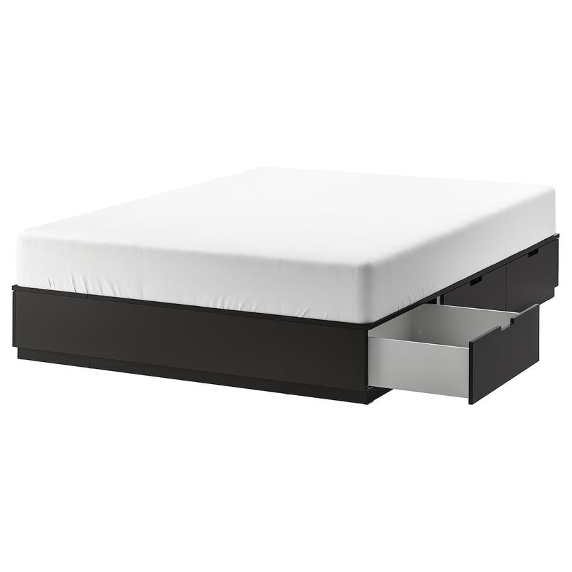 NORDLI — Каркас кровати с ящиками, 160x200 см