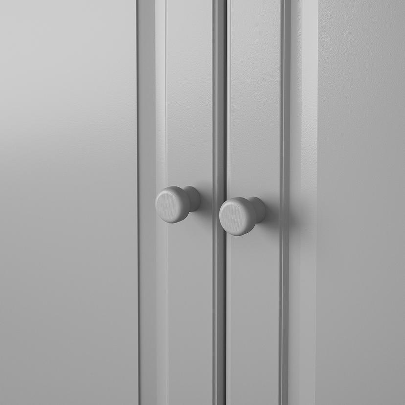 ODLINGSGRÄNS — ручка мебельная, серый, 27 мм