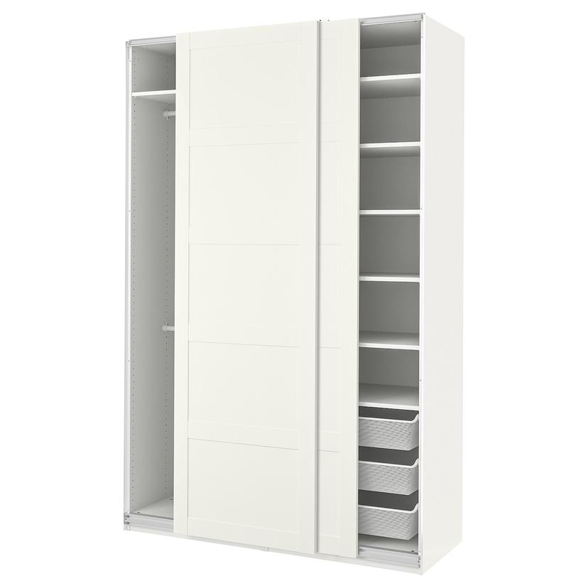 PAX / BERGSBO — гардероб, белый/белый, 150x66x236 см