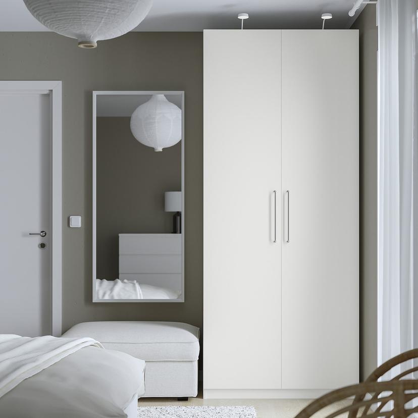 PAX / FORSAND — гардероб, белый/белый, 100x60x236 см
