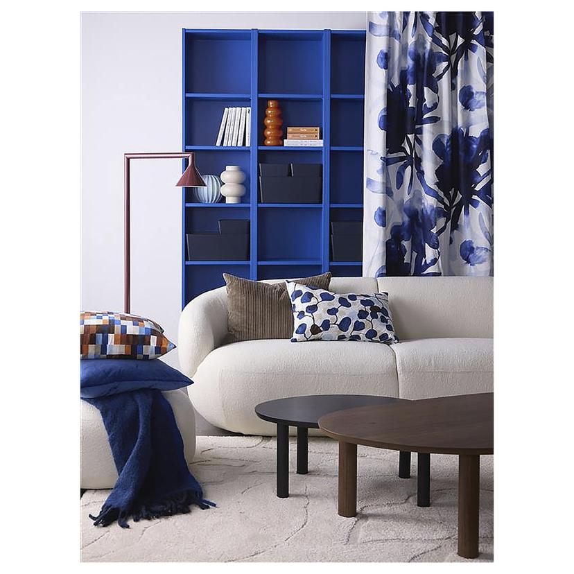 PERSIKOTRÄD — Poszewka, niebieski/liść, 