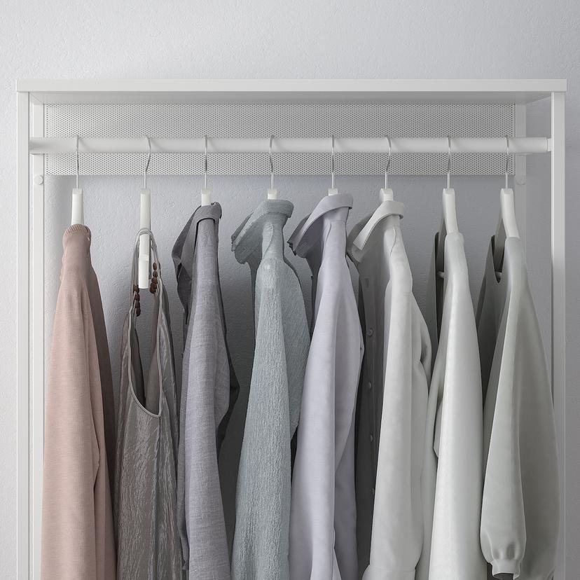 PLATSA — открытый модуль для одежды, белый, 80x40x120 см