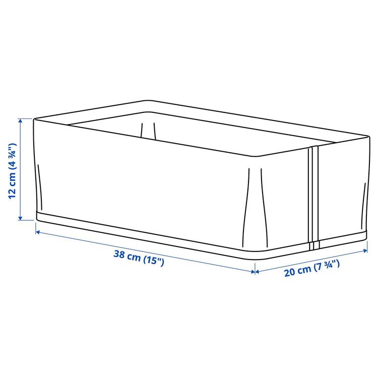 Pudełko, 3 szt., 20x38x12 см dimensions
