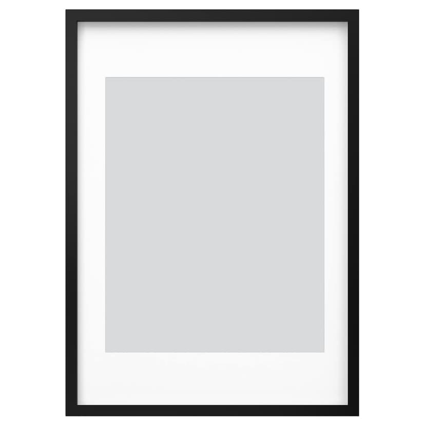 RÖDALM — Рама, чёрный, 50x70 см