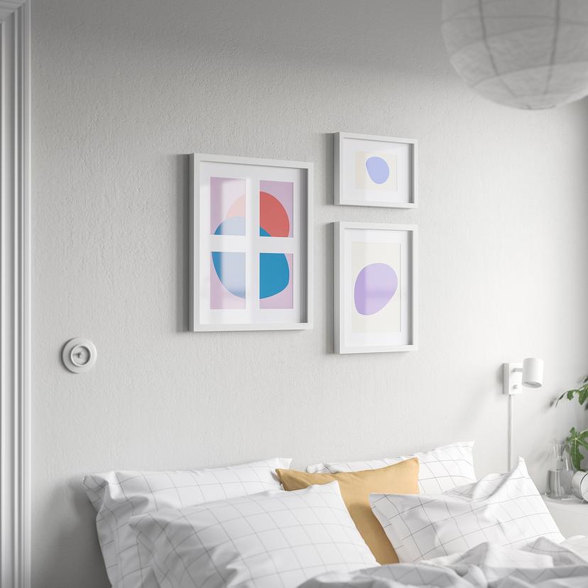 RÖDALM — рама для 4 картин, белый, 40x50 см