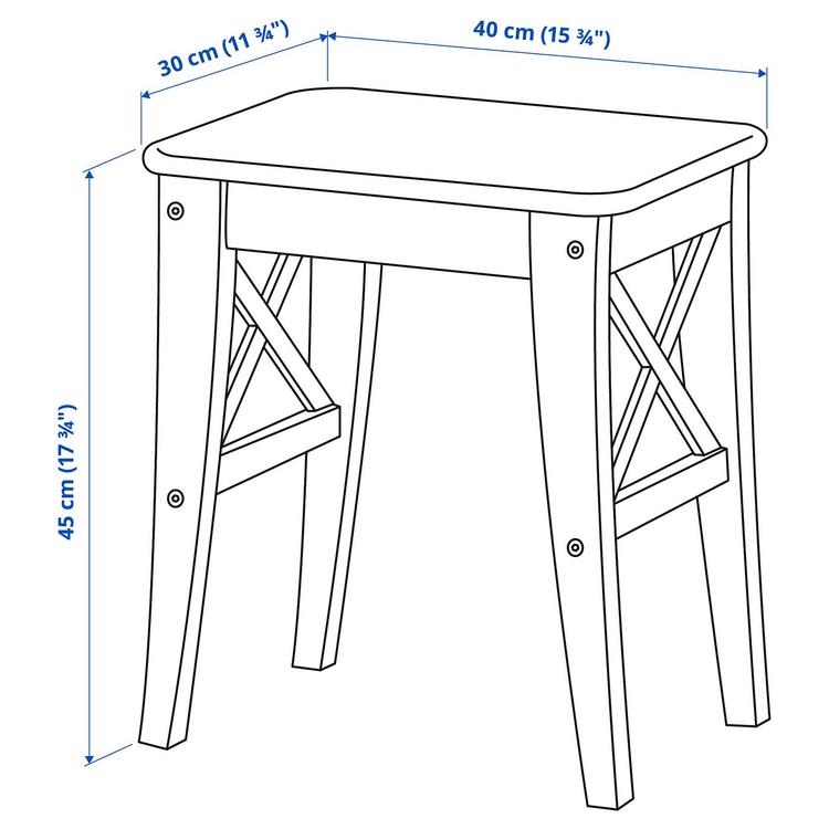 Stołek,  dimensions