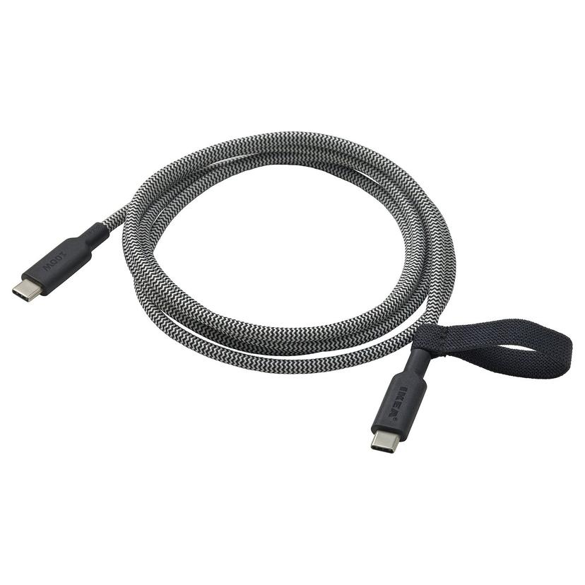 RUNDHULT — USB-C na USB-C, 1.5 m/100 Wat