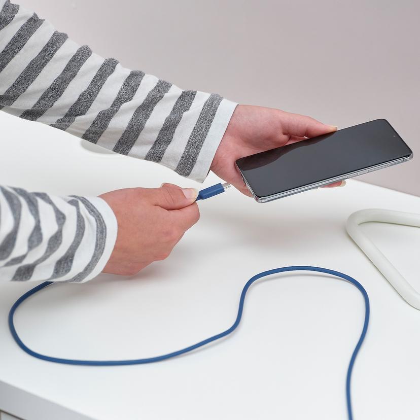 SITTBRUNN — кабель USB-C–USB-C, синий, 1 м