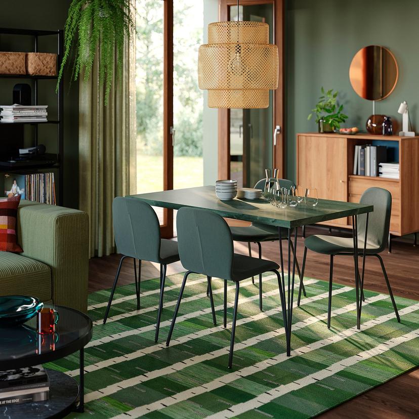 SKÅLSTA — сиденье со спинкой, Knäbäck серо-зеленый