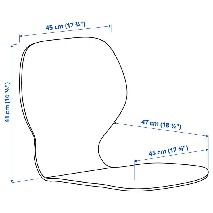 Сиденье,  dimensions