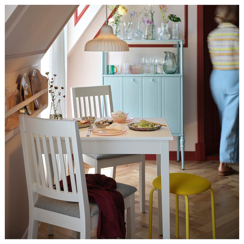 SKIVTOFS — подвесной светильник, белый с оттенком/керамика, 24 см