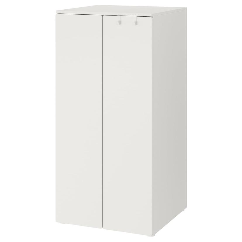 SMÅSTAD / PLATSA — гардероб, белый/белый, 60x57x123 см
