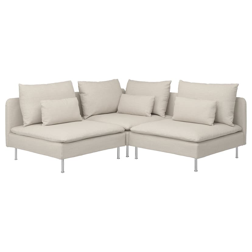 SÖDERHAMN — Sofa narożna 3-osobowa, 