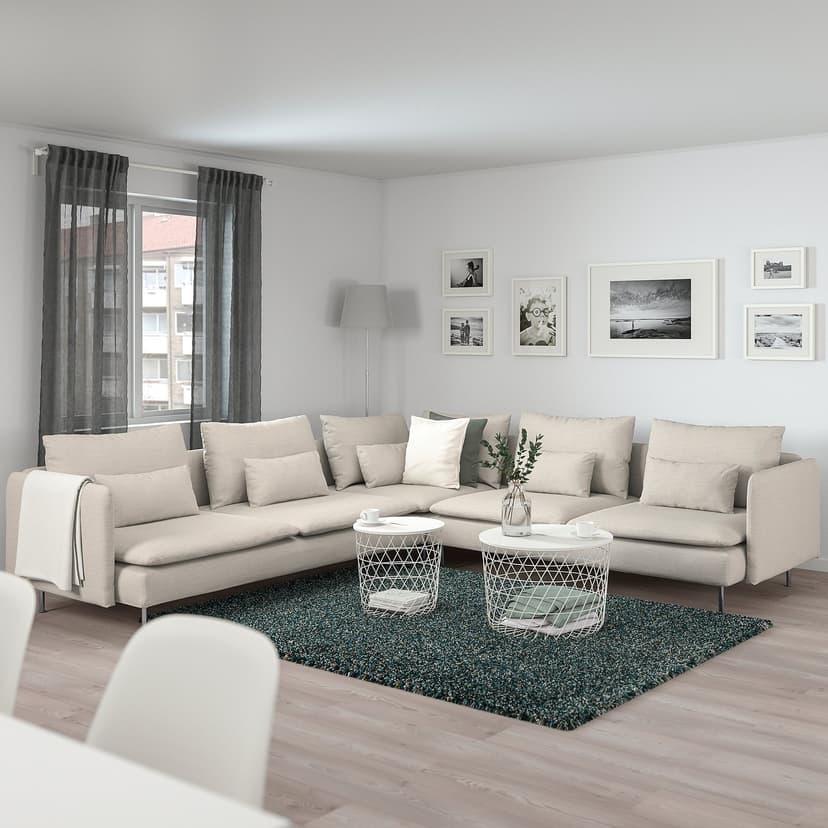SÖDERHAMN — Sofa narożna, 6-osobowa, 