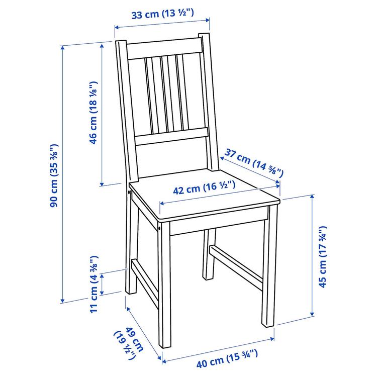 стул, коричнево-чёрный dimensions