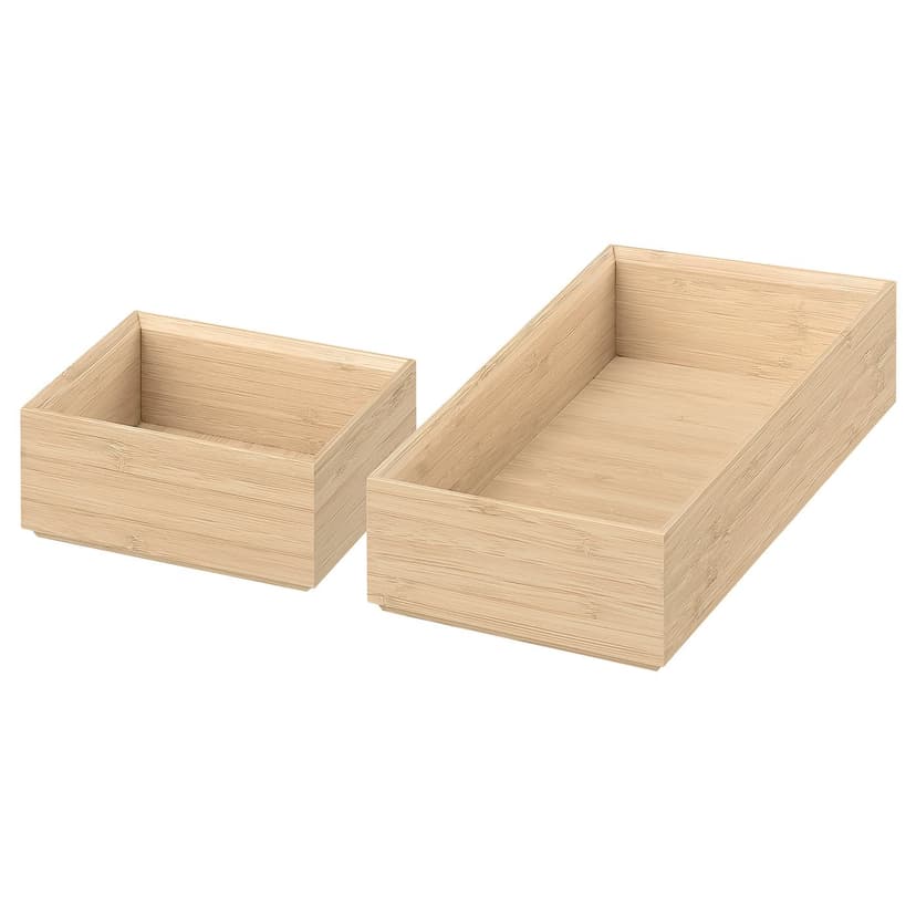 STEGESUND — Pudełko, 2 szt., jasny bambus, 