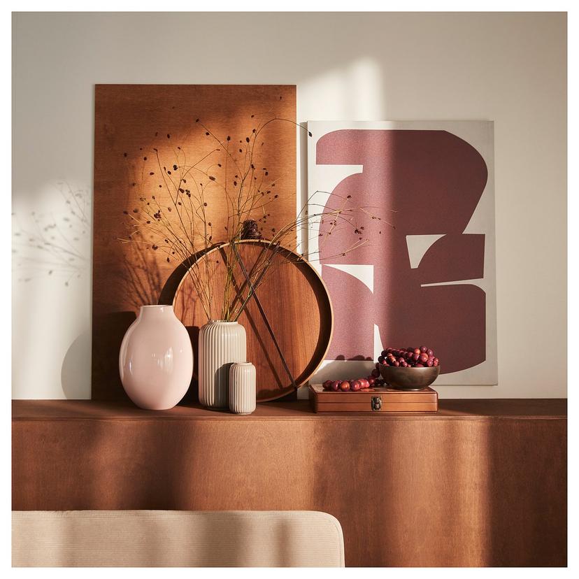 STILREN — ваза, темный серо-бежевый, 12 см