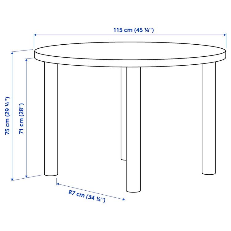 стол dimensions