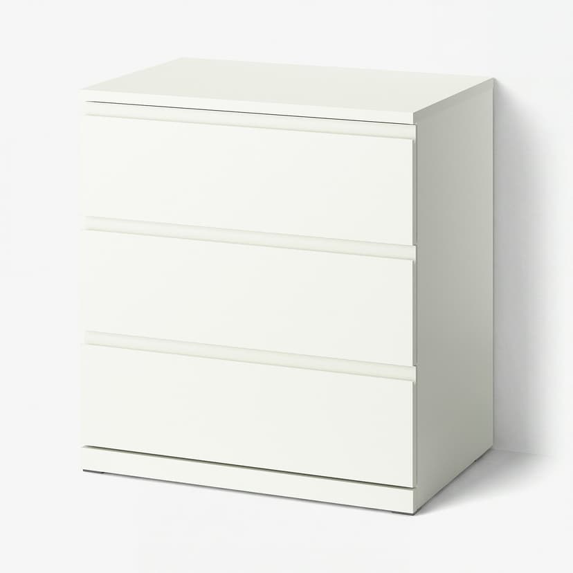 STORKLINTA — Komoda, 3 szuflady, biały, 
