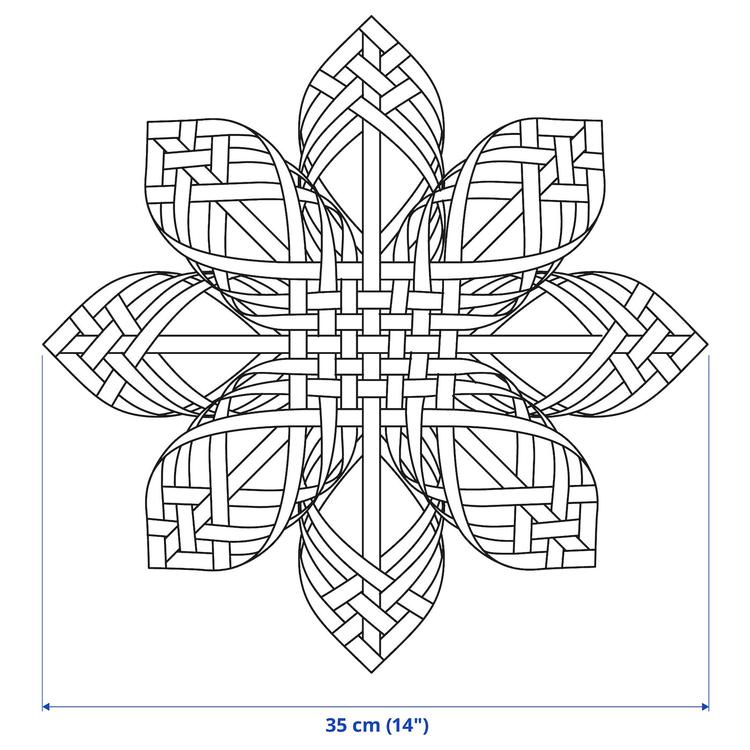 Абажур, 35 см dimensions