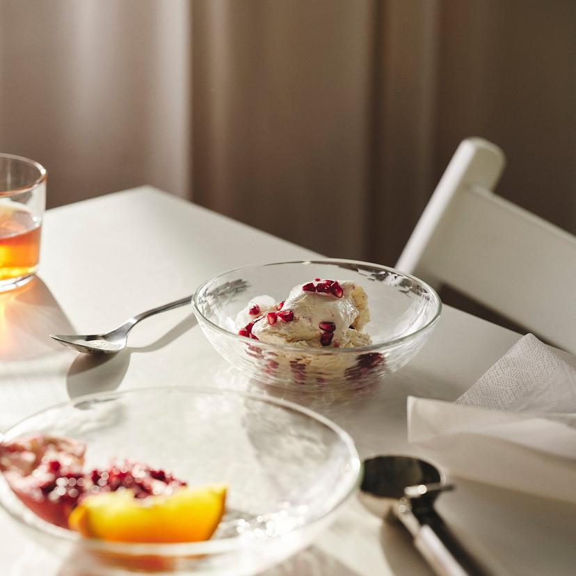 STRANDKRABBA — миска, стекло/прозрачный, 15 см