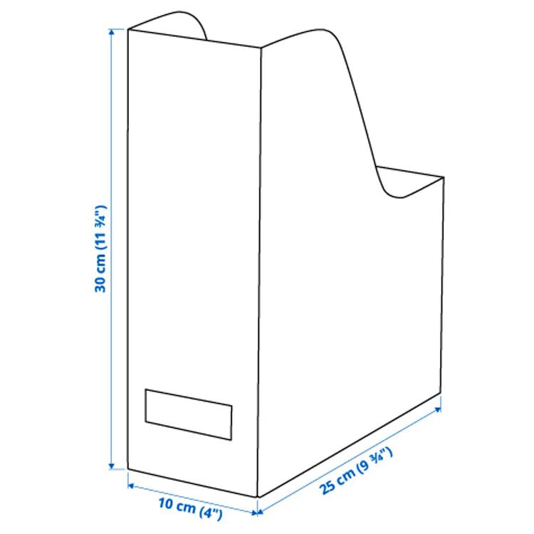 подставка для журналов, белый черный/точечный dimensions