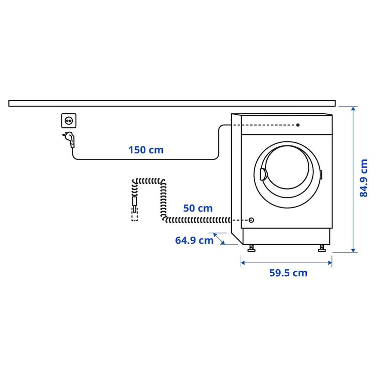сушильная машина, IKEA 500, 8 кг dimensions