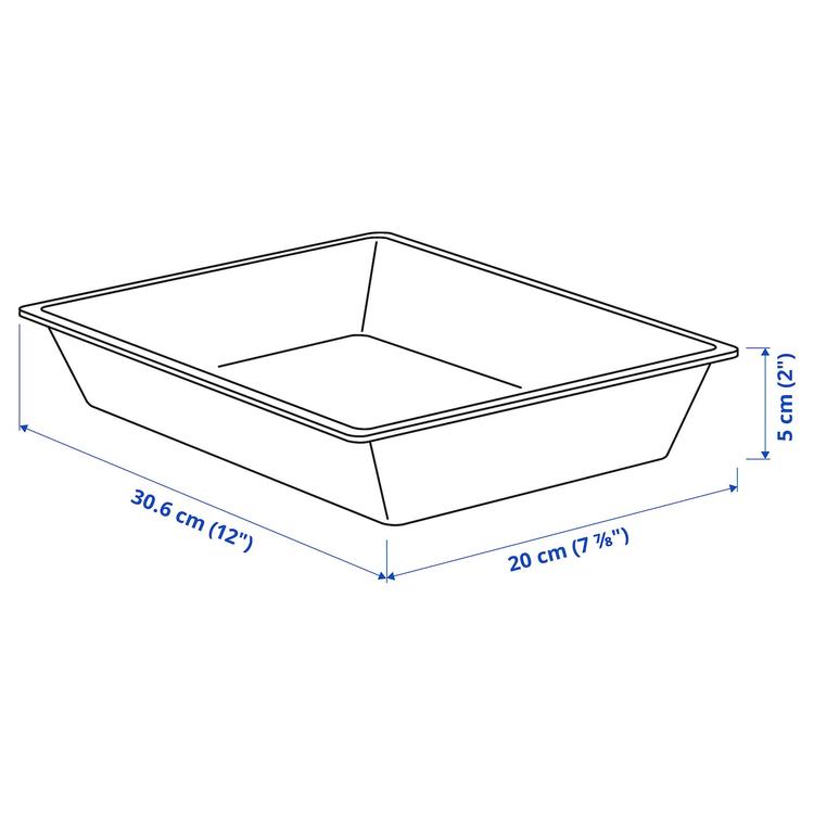 лоток д/кух принадлежностей, белый, 20x31 см dimensions