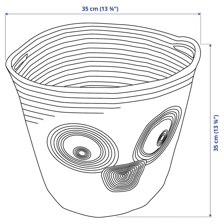 мешок, спираль/зеленый, 35 см dimensions