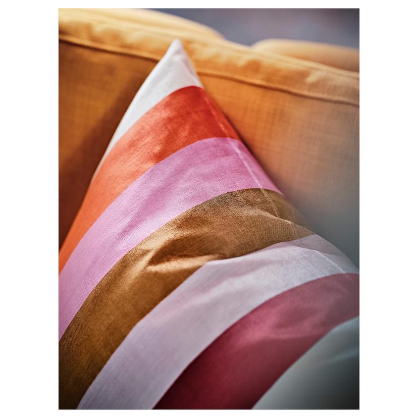 VATTENVÄN — чехол на подушку, розовый/в полоску, 50x50 см