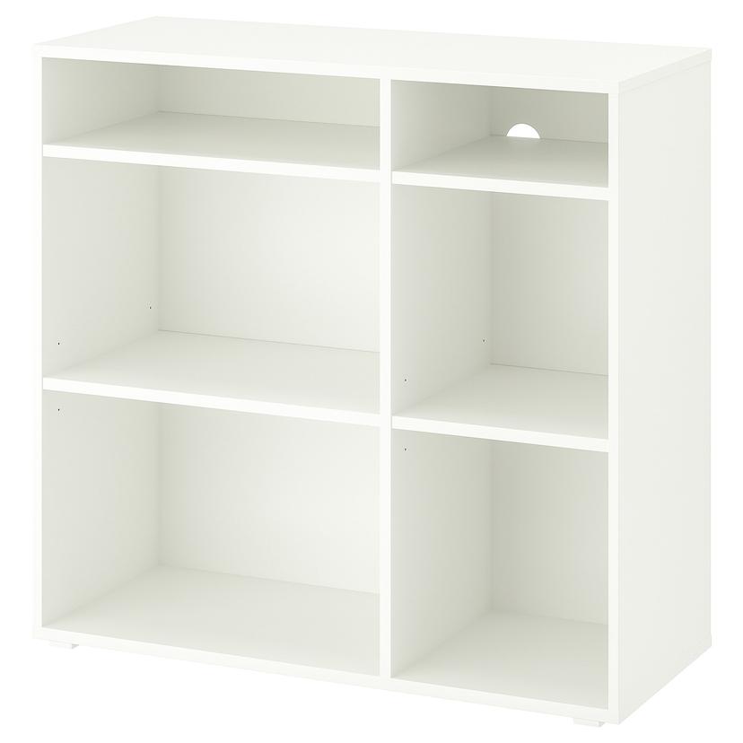 VIHALS — стеллаж с 4 полками, белый, 95x37x90 см