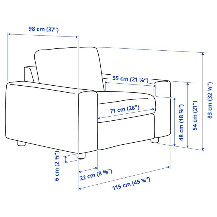 Fotel dimensions