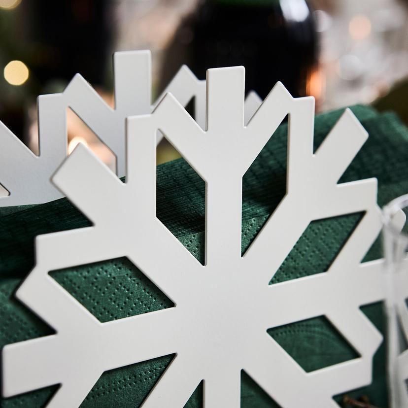 VINTERFINT — Держатель для салфеток, белые снежинки