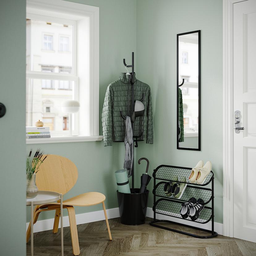 ÄLGANÄS — мебель для прихожей, 2 предм., черный