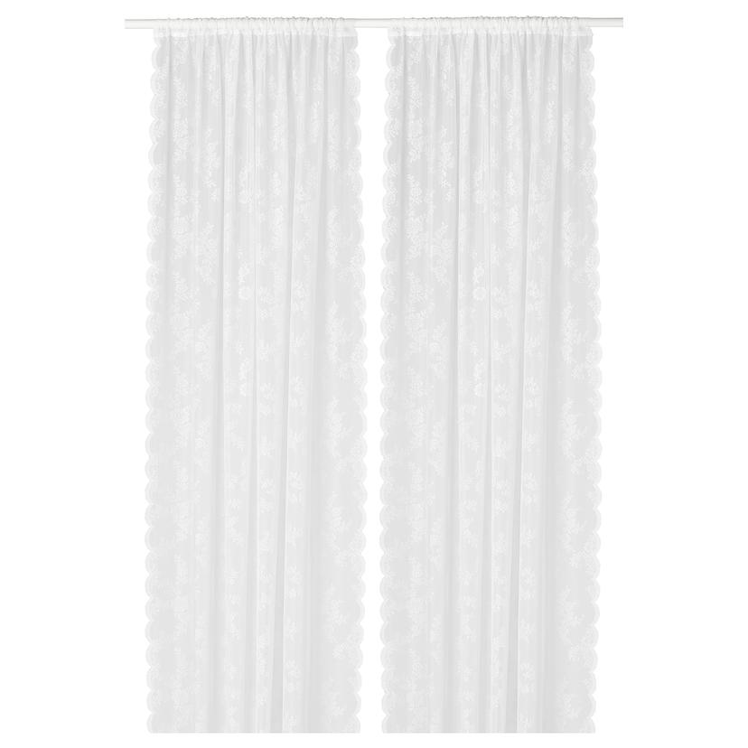 ALVINE SPETS — Шторы, 1 пара, кремовые/тоннельные