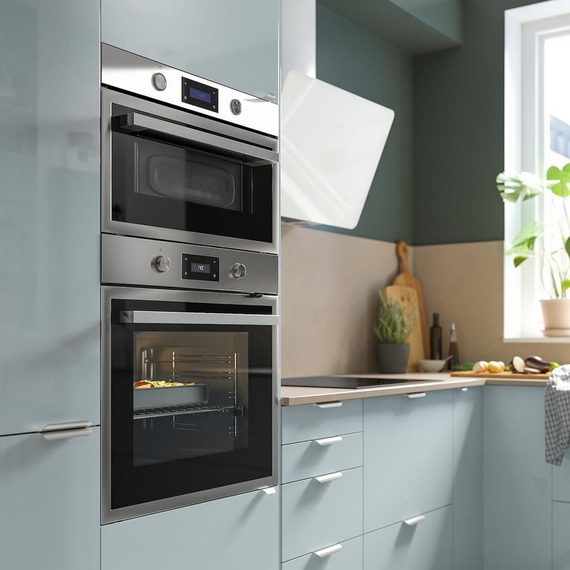 ANRÄTTA — Духовой шкаф с вентилятором, IKEA 500 из нержавеющей стали.