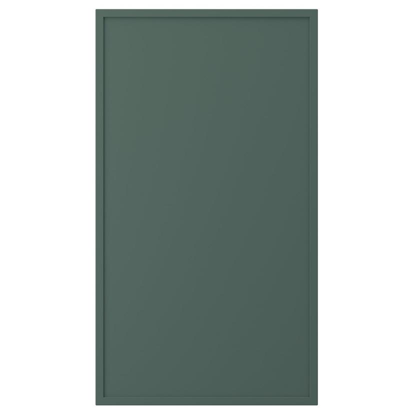 ASPUDDEN — фронт панель для посудом машины, темный серо-зеленый, 45x80 см