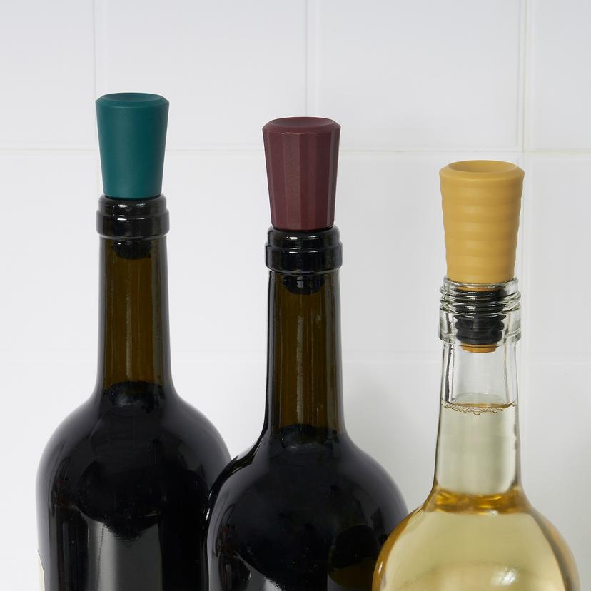 AUXID — Пробки для бутылок, набор из 3 штук, разных цветов.