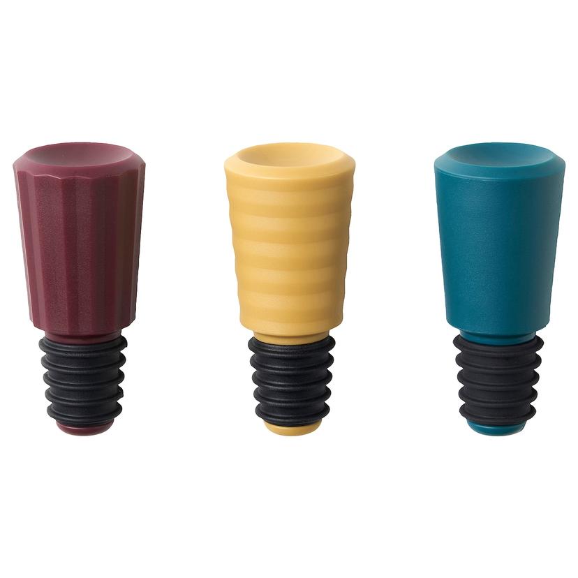 AUXID — Пробки для бутылок, набор из 3 штук, разных цветов.