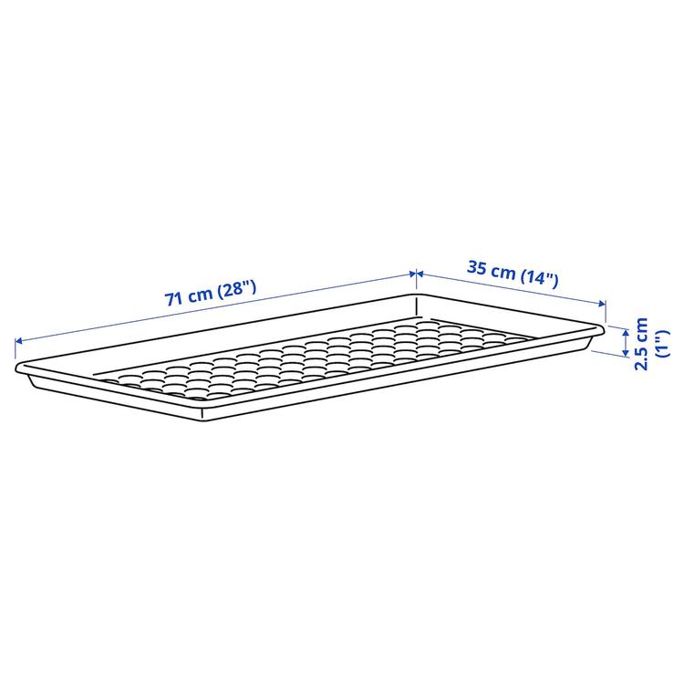 коврик д/обуви, д/дома/улицы/серый, 71x35 см dimensions