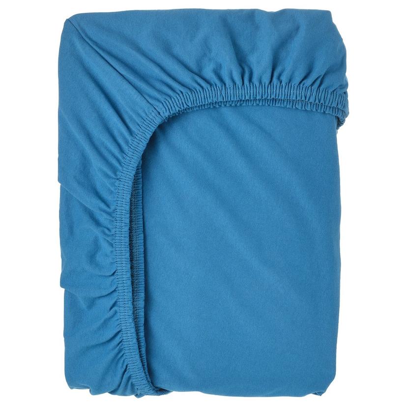 BARNDRÖM — Prześcieradło z gumką/łóżko rozsuwa, niebieski,