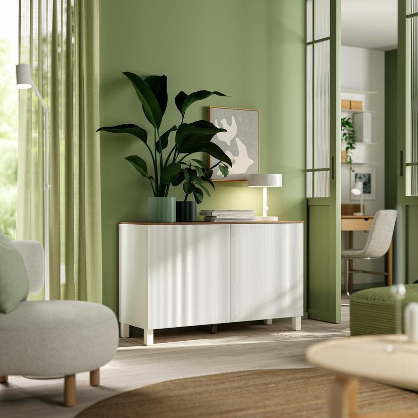 BESTÅ — Комбинация с дверями, белый/Förvaltare белый