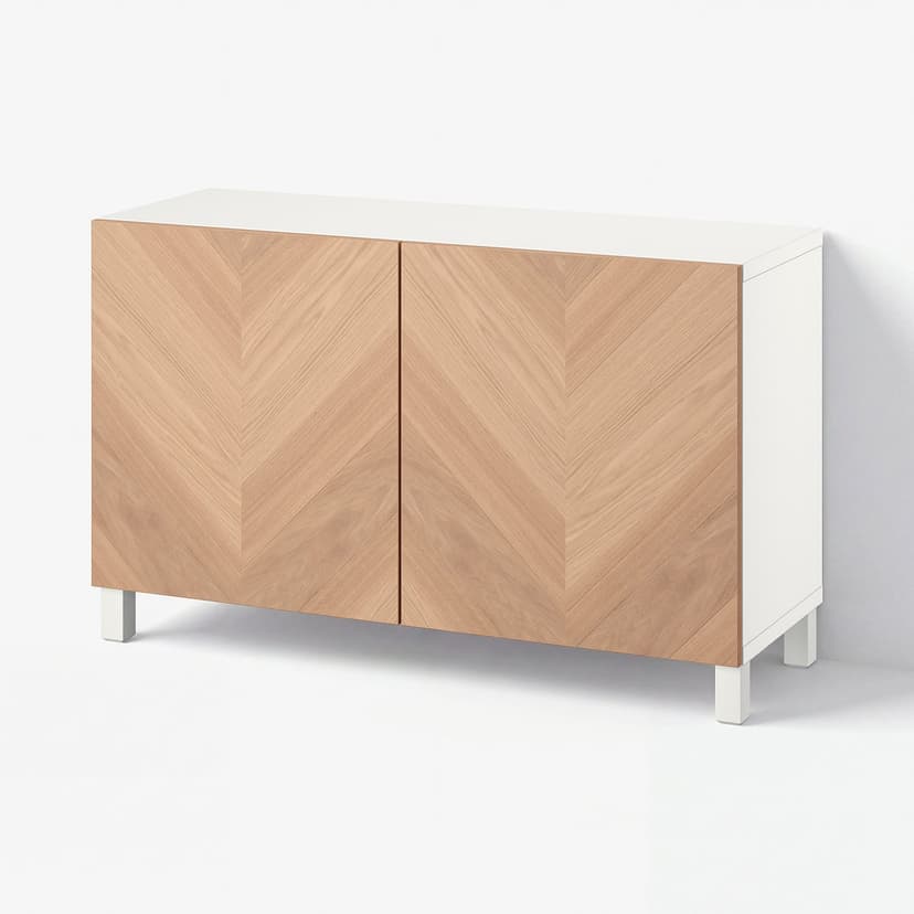 BESTÅ — комбинация для хранения с дверцами, 120x42x74 см